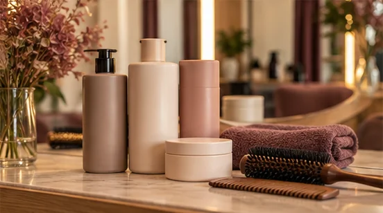 Unbranded haircare and styling essentials — AI-generated example imagery